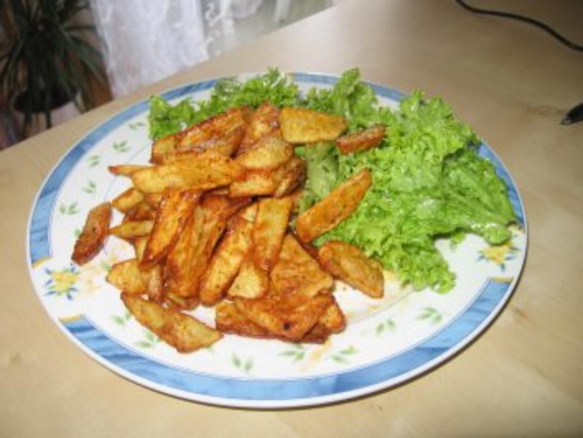 Ofenkartoffeln mit Salat - Rezept