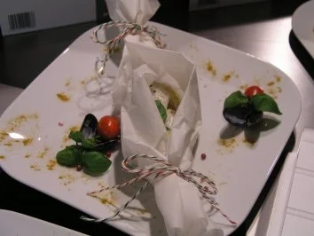 Kablejau mit Safran-Sud in Pergamentpapier - Rezept