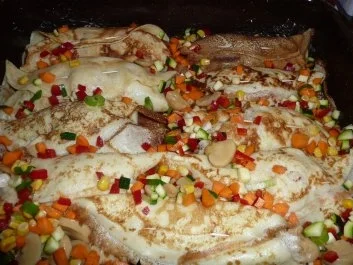 Rezept: Gefüllte Pfannkuchen überbacken Bild Nr. 3 Gefüllte Pfannkuchen überbacken - Rezept - Bild Nr. 3