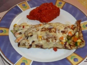 Rezept: Gefüllte Pfannkuchen überbacken Bild Nr. 4 Gefüllte Pfannkuchen überbacken - Rezept - Bild Nr. 4