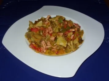 Rezept: Süß/Scharfe Maultaschen-Pfanne Bild Nr. 9 Süß/Scharfe Maultaschen-Pfanne - Rezept - Bild Nr. 9