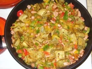 Rezept: Süß/Scharfe Maultaschen-Pfanne Bild Nr. 6 Süß/Scharfe Maultaschen-Pfanne - Rezept - Bild Nr. 6