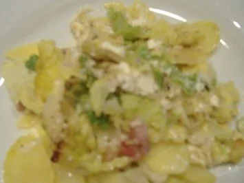 Rezept: Kartoffel-Wirsing-Gratin Kartoffel-Wirsing-Gratin - Rezept