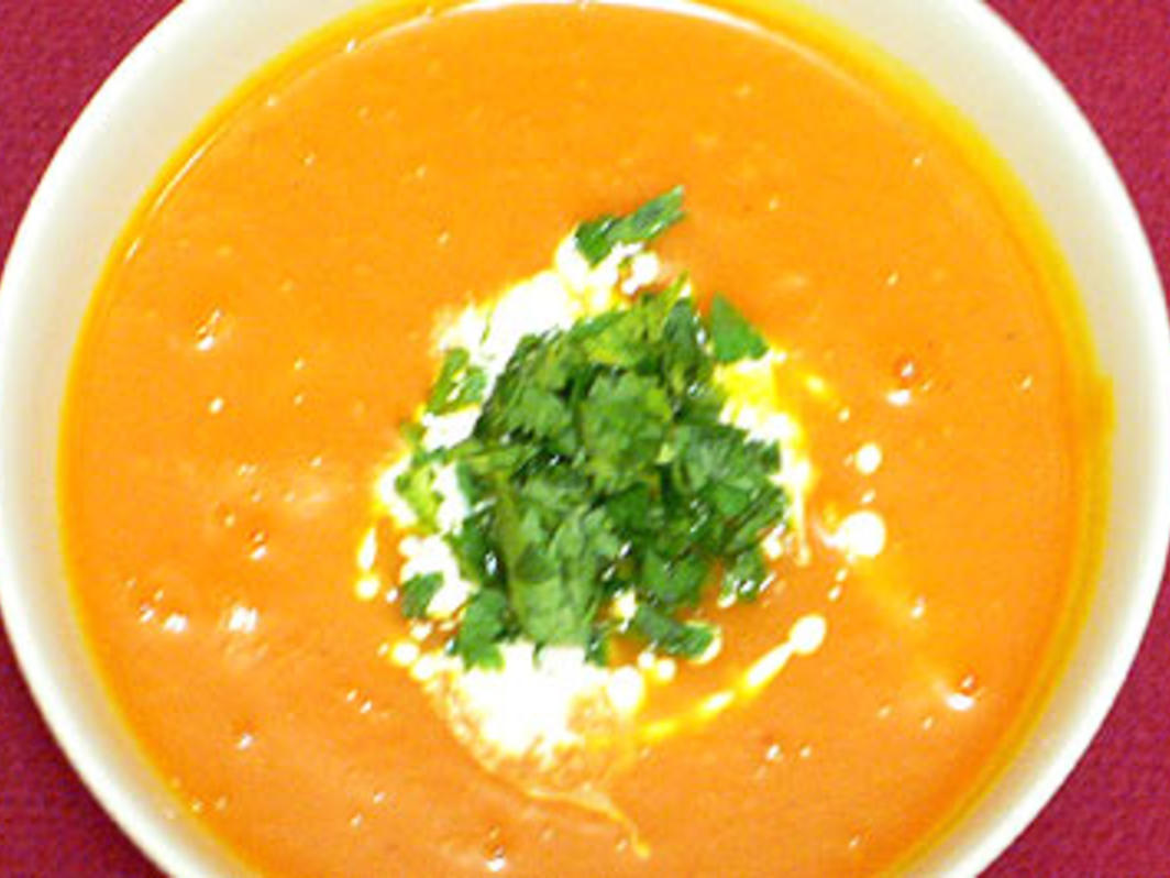 Mango Kürbissuppe mit frischen Kräutern - einfach - von Das perfekte Dinner