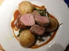 Schweinelende mit Bohnen u. Rosmarinkartoffeln - Rezept