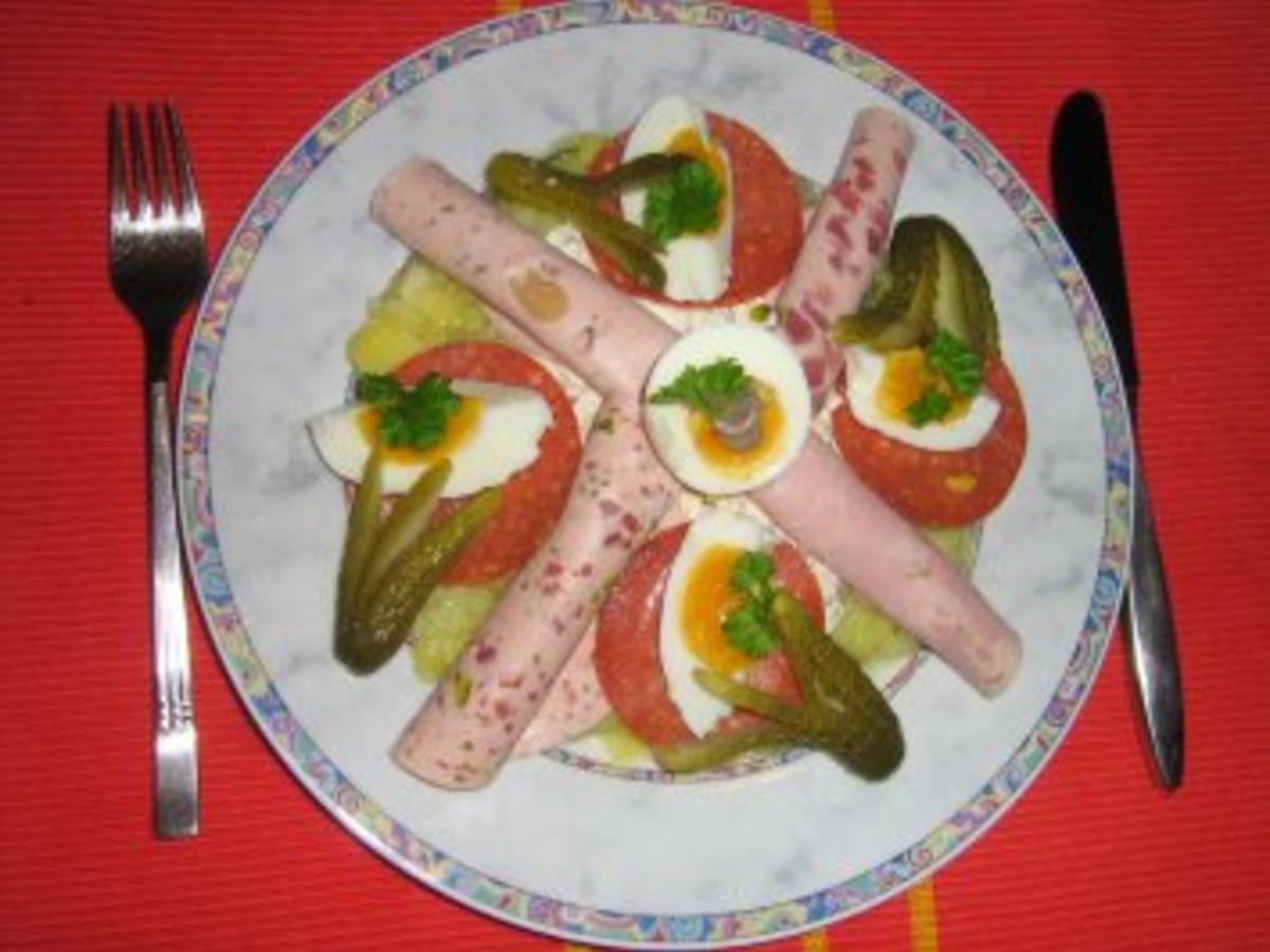 Russische Eier mit Fleischsalat Rezepte