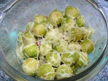 Rosenkohl - mit Parmesan - Rezept