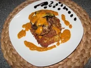 Mediteranes Türmchen mit Kartoffelpuffern - Rezept