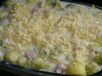 Kasseler - Rosenkohl - Auflauf - Rezept - Bild Nr. 7