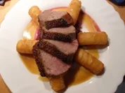 Barbarie Entenbrust mit Orangen-Honigsoße - Rezept