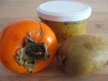 Kiwi-Khaki-Konfitüre - Rezept