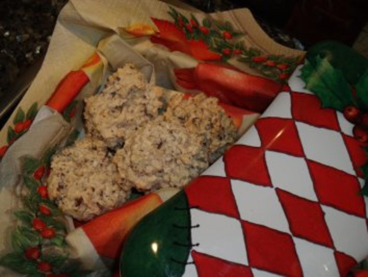 Bilder für Weihnachtsplätzchen: Stracciatella-Kokos-Häufchen - Rezept