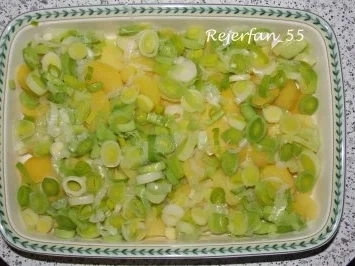 Schmand-Hack-Porree-Kartoffelauflauf - Rezept - Bild Nr. 3