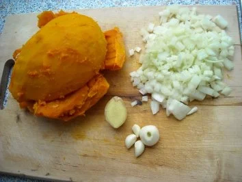 Rezept: Pasta mit Hokkaido-Sauce und weißen Bohnen Bild Nr. 3 Pasta mit Hokkaido-Sauce und weißen Bohnen - Rezept - Bild Nr. 3