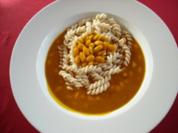 Rezept: Pasta mit Hokkaido-Sauce und weißen Bohnen Pasta mit Hokkaido-Sauce und weißen Bohnen - Rezept
