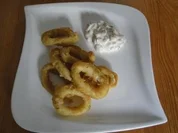 Rezept: Calemares mit Sauerrahm Calemares mit Sauerrahm - Rezept