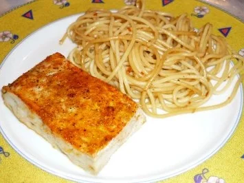 Fischfilet mit Gewürznudeln - Rezept