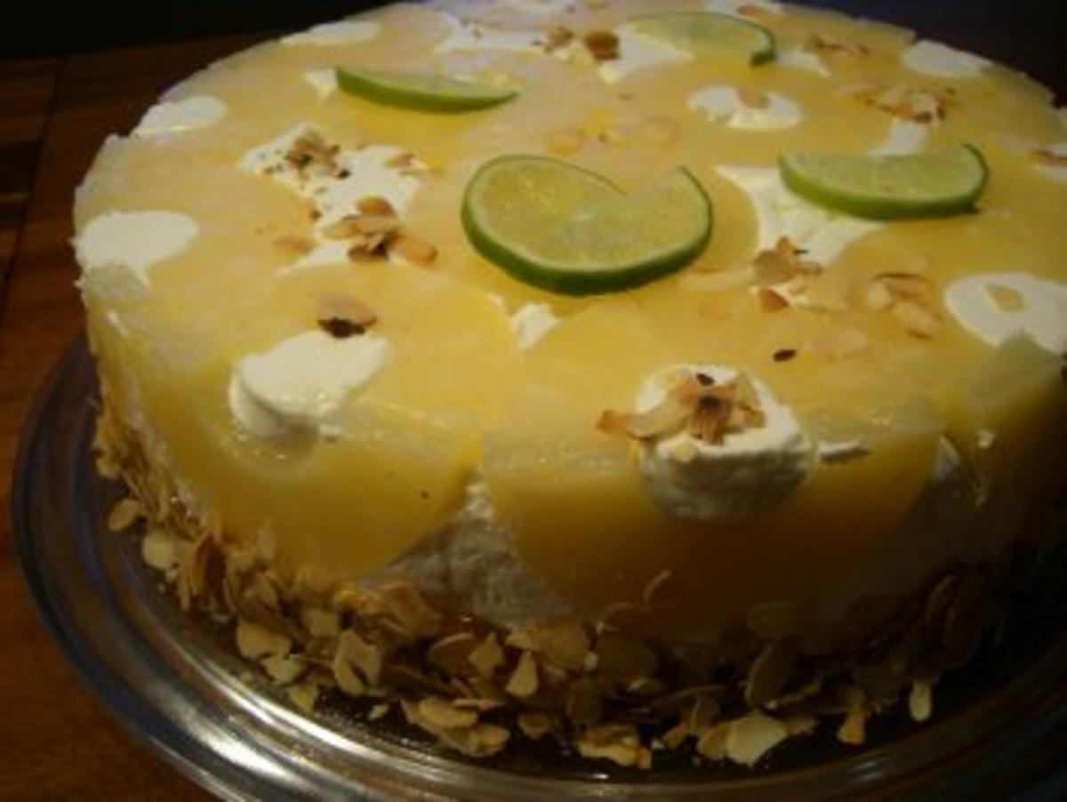 Torte : Ananas - Torte - Rezept