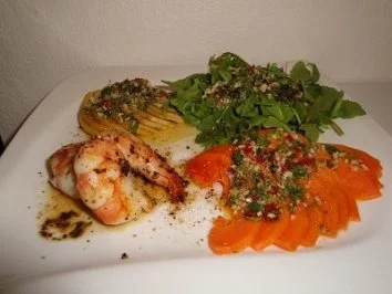 Rezept: Mango-Papaya-Gambas-Teller Bild Nr. 2 Mango-Papaya-Gambas-Teller - Rezept - Bild Nr. 2