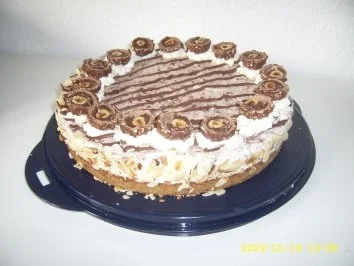 Rezept: Rocher - Torte Rocher - Torte - Rezept