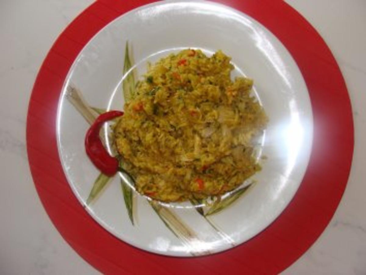 Beilage : -Scharfer Curryreis mit Lauchzwiebeln- - Rezept