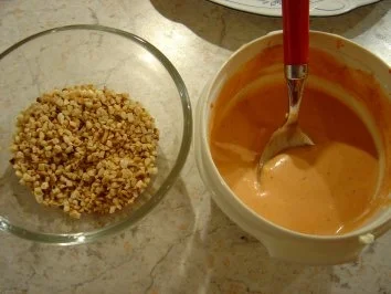 Sherry - Garnelen im Rucola-Salat-Bett mit Mandeln... - Rezept - Bild Nr. 4