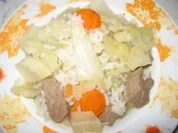 Reis-Kohl-Topf mit Lamm - Rezept