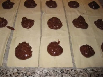 Nutella-Pfirsichcreme-Blätterteigteilchen.... - Rezept - Bild Nr. 3