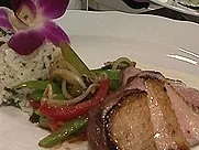 Rezept: Lackierte Entenbrust an Ingwerpflaume, Wokgemüse und Korianderreis Lackierte Entenbrust an Ingwerpflaume, Wokgemüse und Korianderreis - Rezept