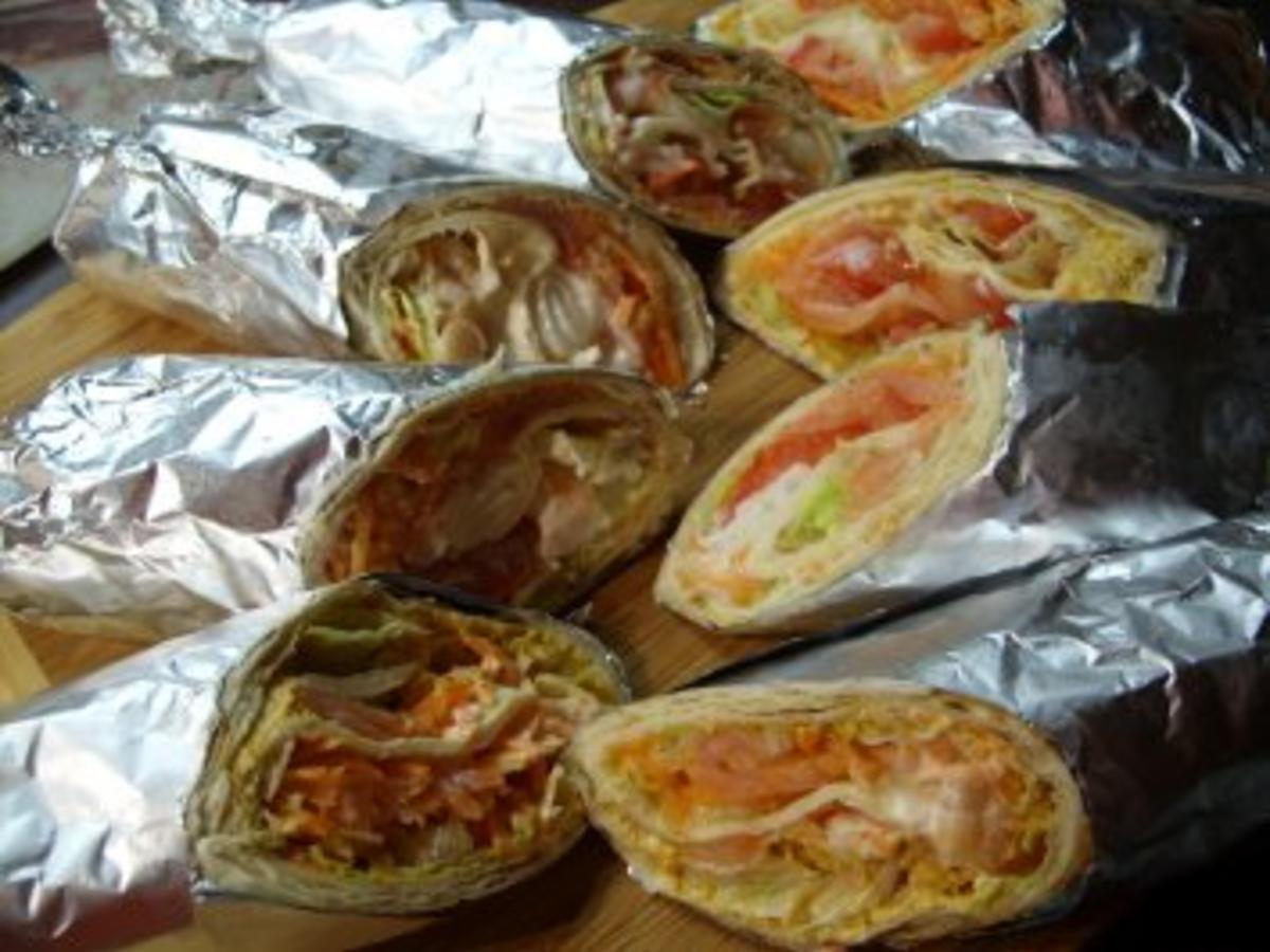 Wraps mit Lachs - einfach - von kuechenschelle
