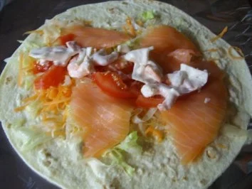 Rezept: Wraps mit Lachs Bild Nr. 3 Wraps mit Lachs - Rezept - Bild Nr. 3