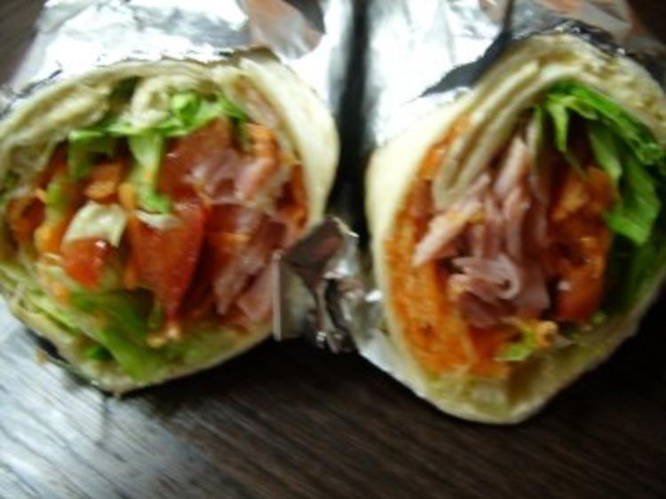 Wraps mit Schinken - einfach - von kuechenschelle