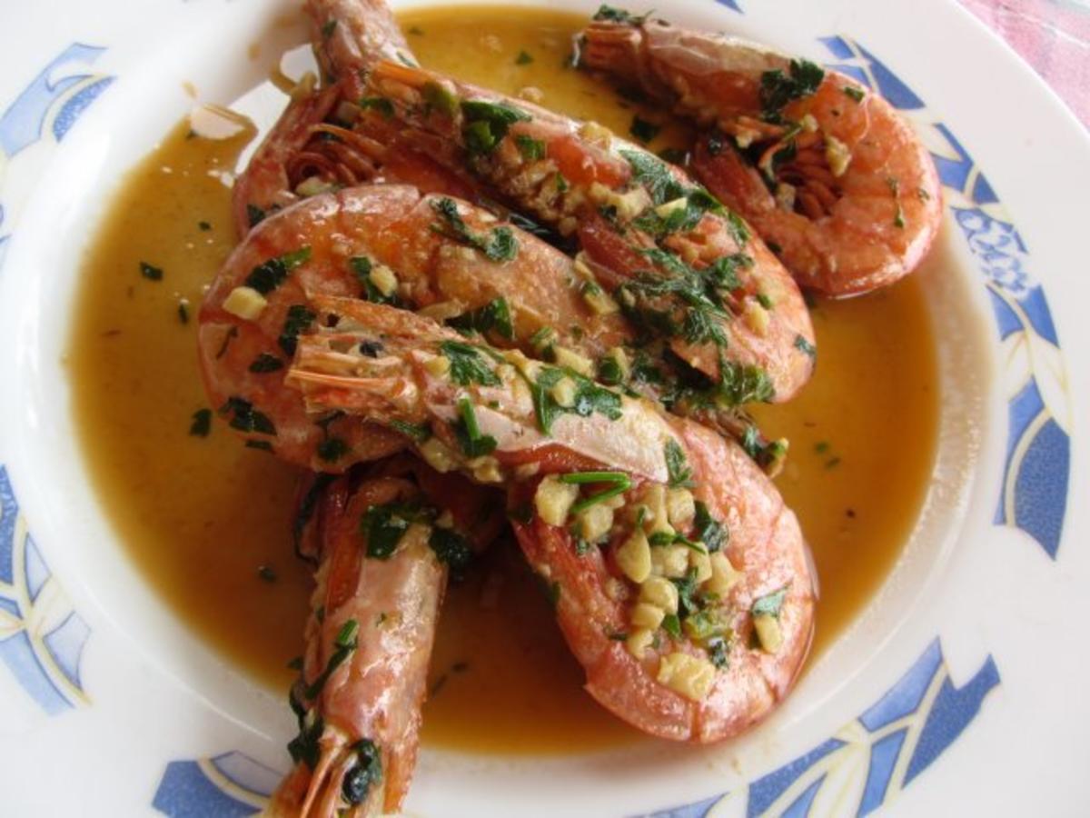 Gambas al ajillo - Knoblauchgarnelen - Rezept