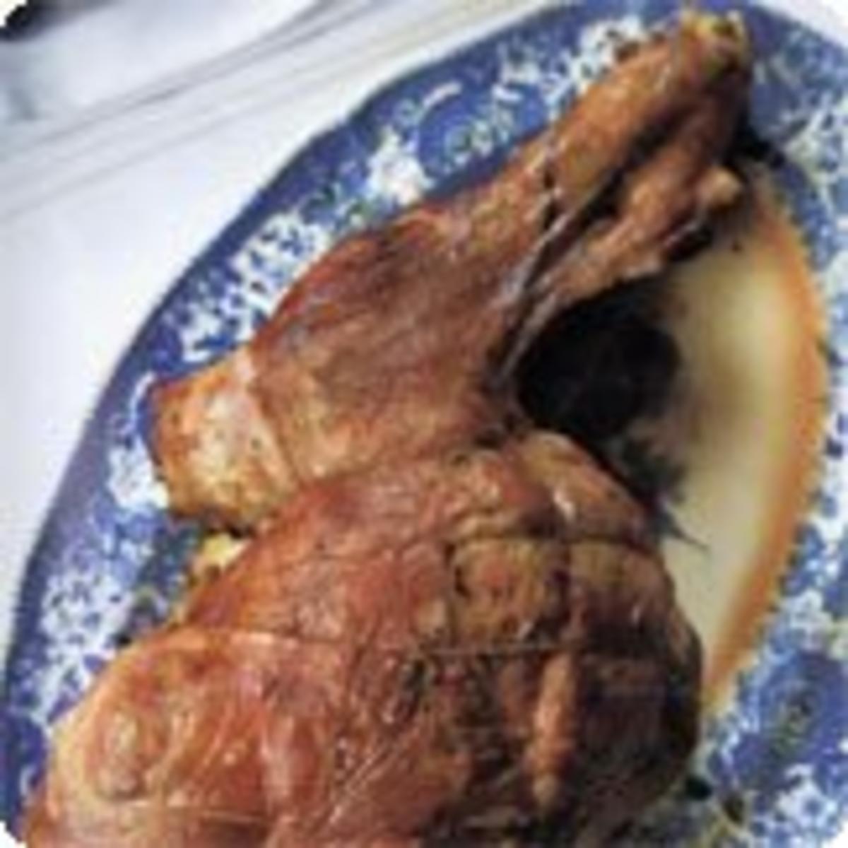 Bilder für Lammkeule mit Knoblauch und Estragon - Rezept