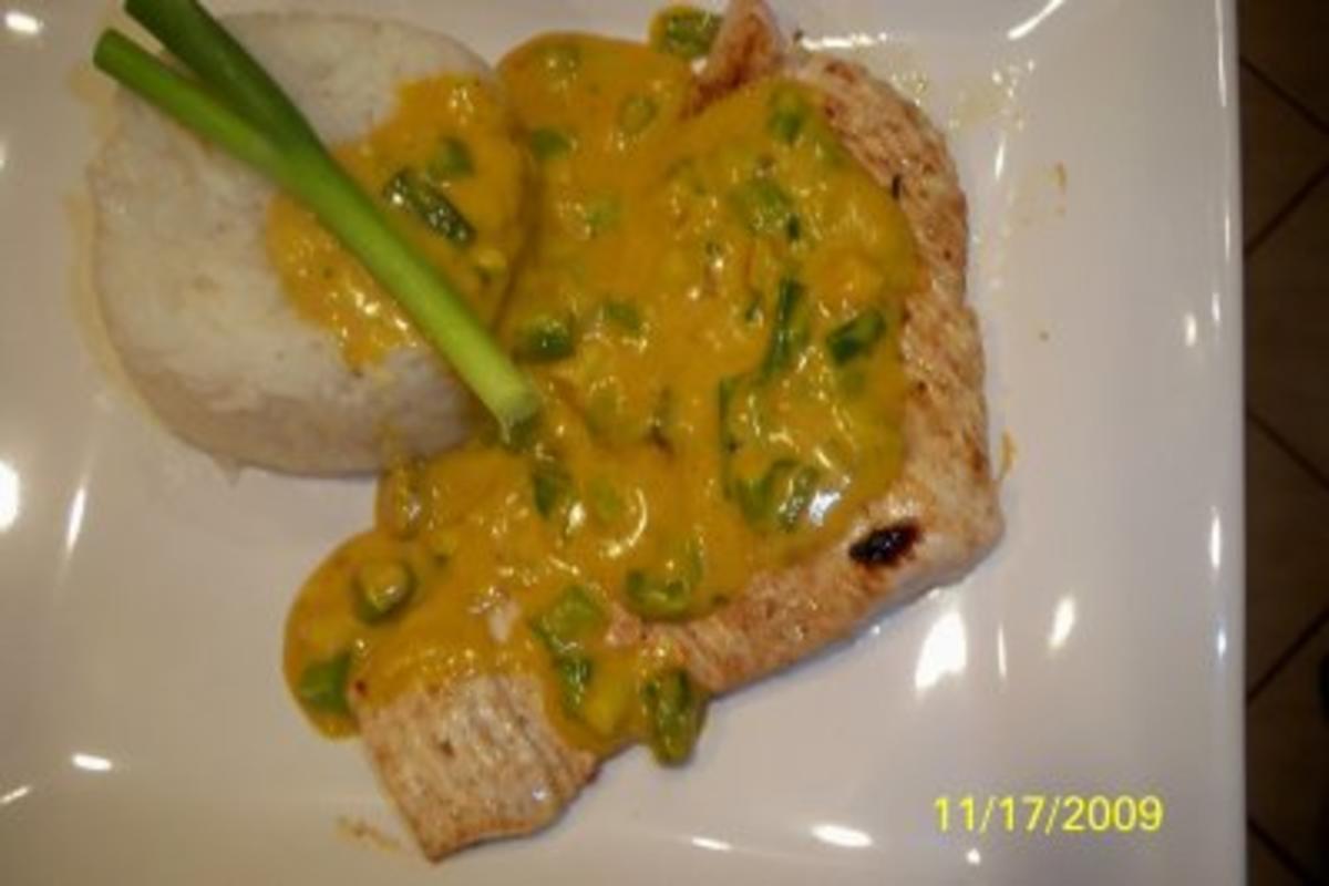 Curry-Honig-Soße mit Putenschnitzel - Rezept - kochbar.de