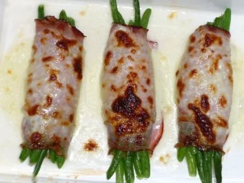 gratinierte Bundbohnen mit Mozzarella - Rezept