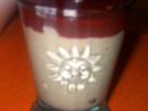 Vanillepudding, selbstgemacht - mit Himbeersoße - Rezept
