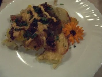 Topinamburauflauf mit Kürbis - Rezept