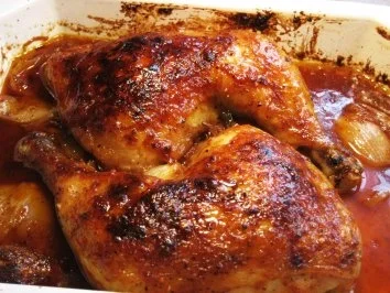 Hühnerkeulen - pikant  gewürzt ... - Rezept