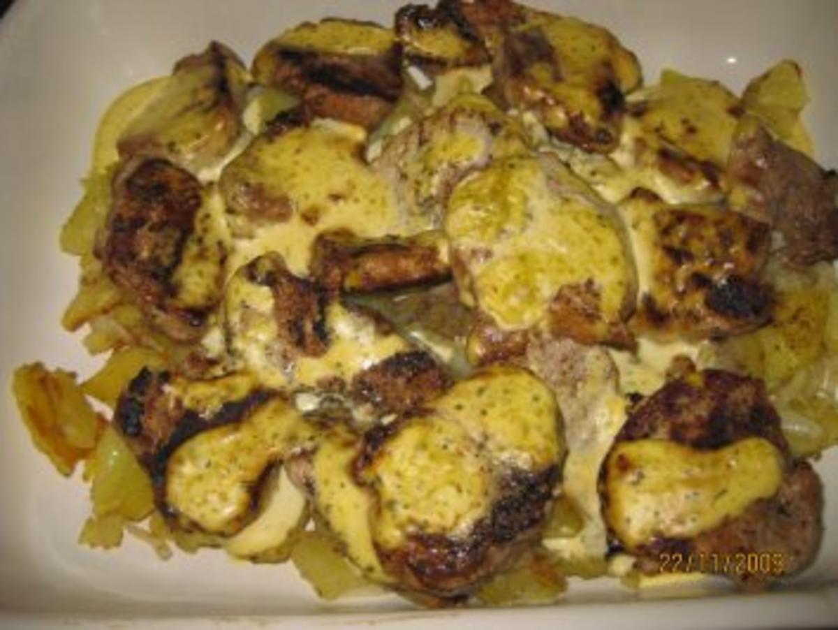 Filettopf mit Bratkartoffeln - Rezept