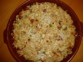 Rosenkohlgratin mit Maronen - Rezept