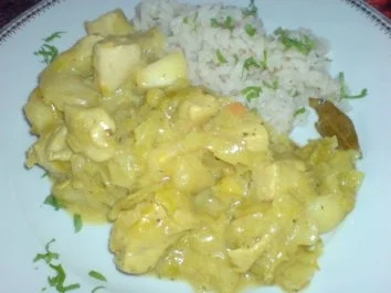 Rezept: Hähnchen-Curry mit Apfel Hähnchen-Curry mit Apfel - Rezept