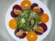 Babysalat mit Rote Beten und Mandarinen - Rezept