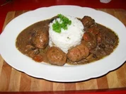 Hackklößchen im Champignon-Möhrensoße - Rezept