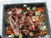 Rezept: Gebratene Gans mit Kalbfleisch/Apfel/Maronen Fรผllung Gebratene Gans mit Kalbfleisch/Apfel/Maronen Fรผllung - Rezept