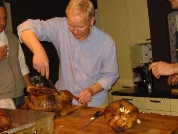 Gebratene Gans mit Kalbfleisch/Apfel/Maronen Füllung - Rezept - Bild Nr. 7