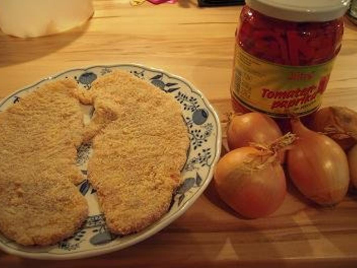 Zigeunerschnitzel Mit Schweineschnitzel Aus Der Oberschale Und Salz ...