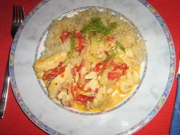 Rezept: Hähnchen-Paprika-Fenchel-Geschnetzeltes mit Basmatireis Bild Nr. 8 Hähnchen-Paprika-Fenchel-Geschnetzeltes mit Basmatireis - Rezept - Bild Nr. 8