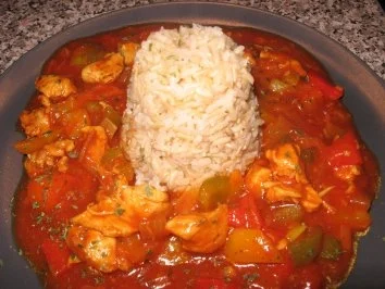 Gesundes Hähnchen-Paprikagulasch       Süß/Sauer - Rezept - Bild Nr. 2