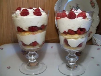 Rezept: verschneite Himbeeren verschneite Himbeeren - Rezept